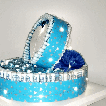 light money cake gif