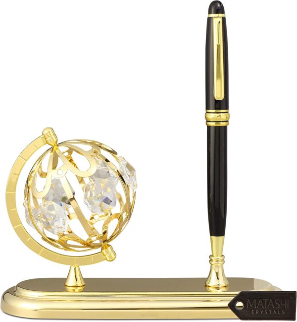 24k Gold Plated Executive Globe Set