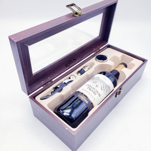 Wine Box With Tools - Glass cover