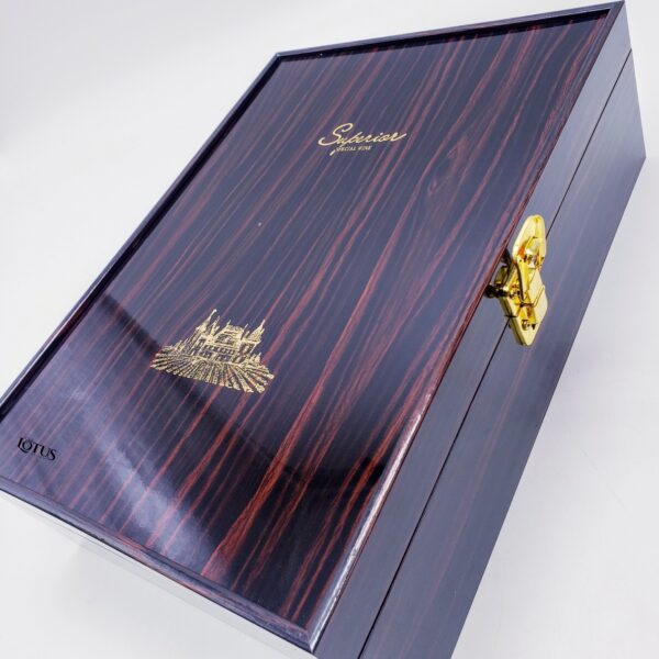 Double Wine Box With Tools - glossy 