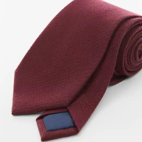 Burgandy Cotton Tie