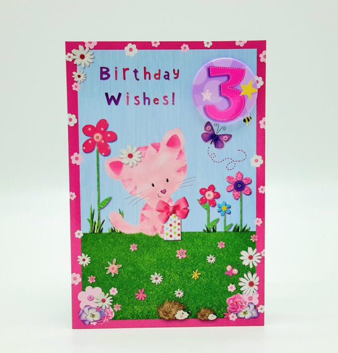 Birthday Wishes With 3 Badge By Simon Elvin