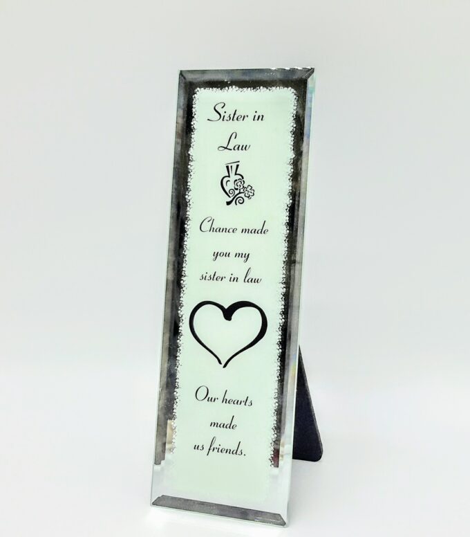 Sister In Law Reflections Glass Frame