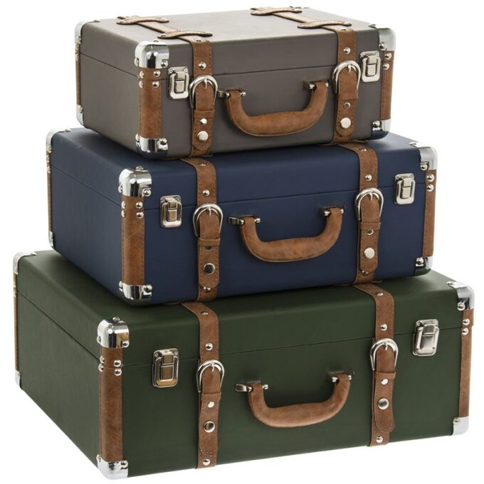 3 IN 1 LEONARDO COLLECTION SUITCASE