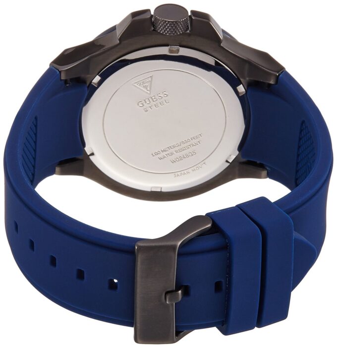 GUESS MENS SPORT SILICON WATCH - Image 3