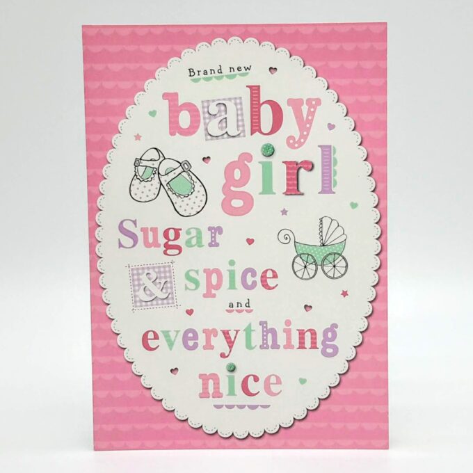 Brand New Baby Girl Star Cards