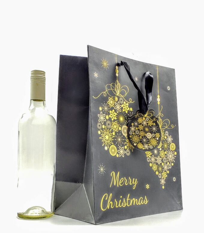 Merry Christmas Black Bag