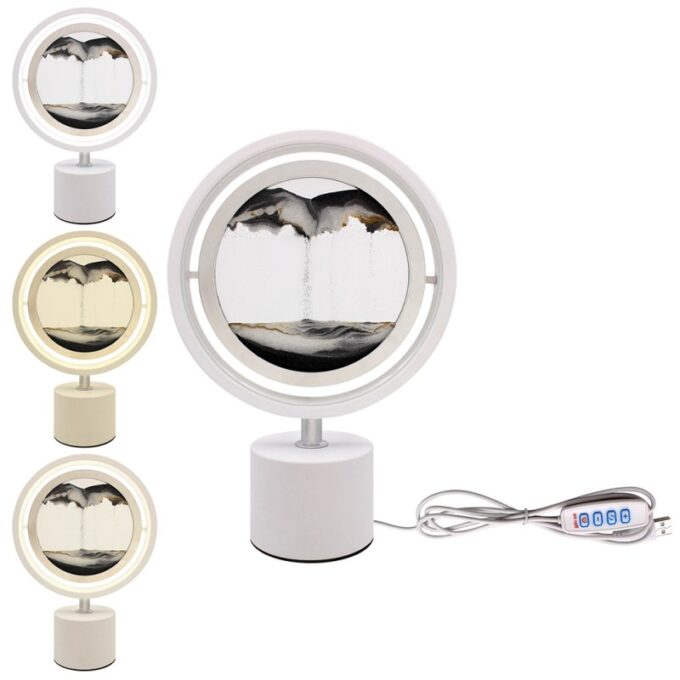 Quicksand Lamp Black and White