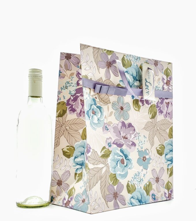 With Love Gift Bag Purple B/s