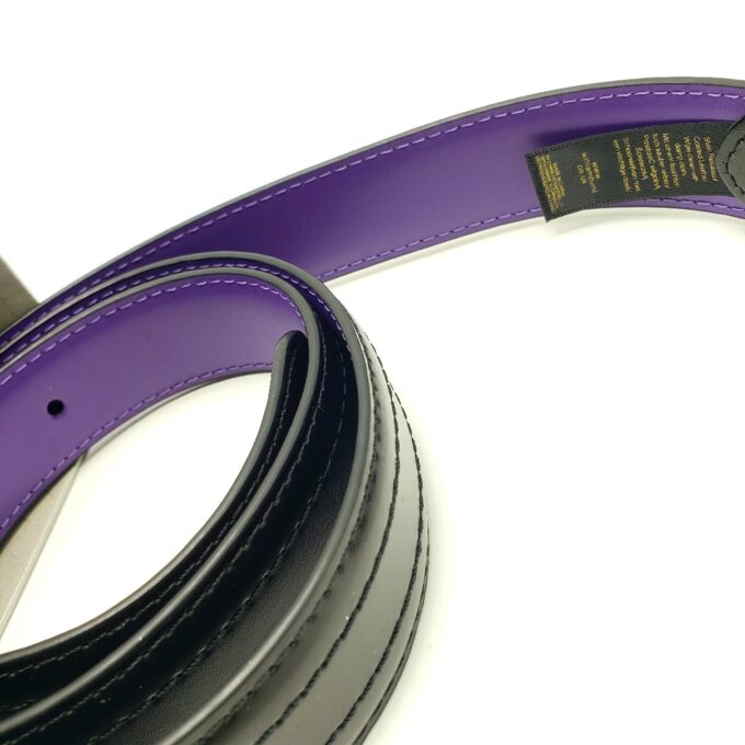 William Hunt Black 100% Leather Classic Belt - Image 2