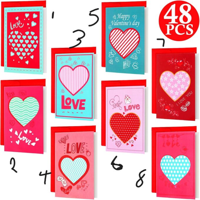 Assorted Love Blank Cards - Image 2