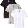 Beverly Hills 2 Pack Cotton Stretch V Neck Grey/White - Image 2