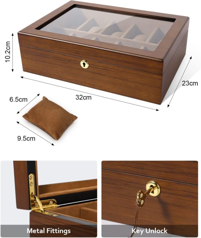 Brown Wood Watch Box - Image 2