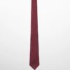 Burgandy Cotton Tie - Image 2
