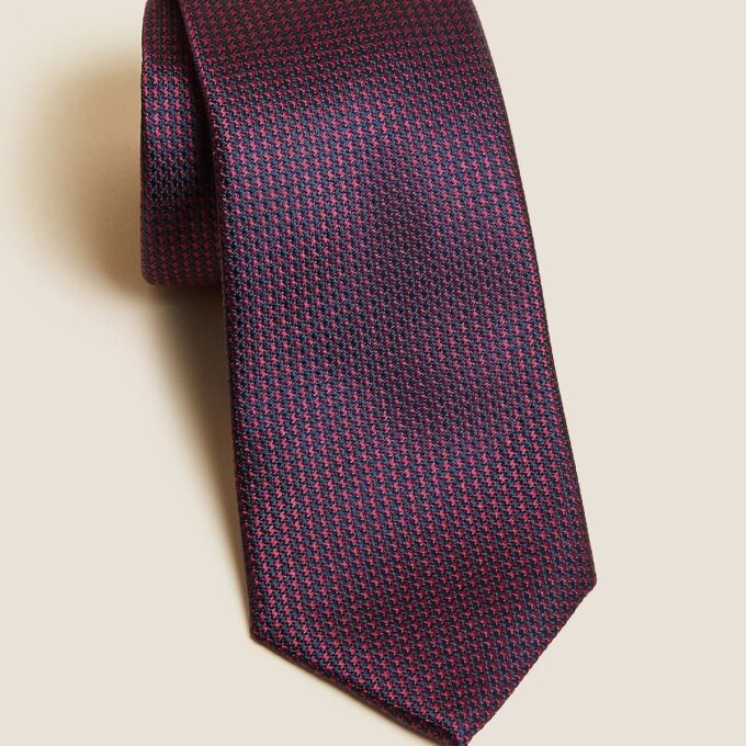 Burgundy Silk Tie