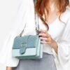 Charles & Keith Teal Metallic Sling Bag - Image 3