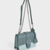 Charles & Keith Teal Metallic Sling Bag - Image 2
