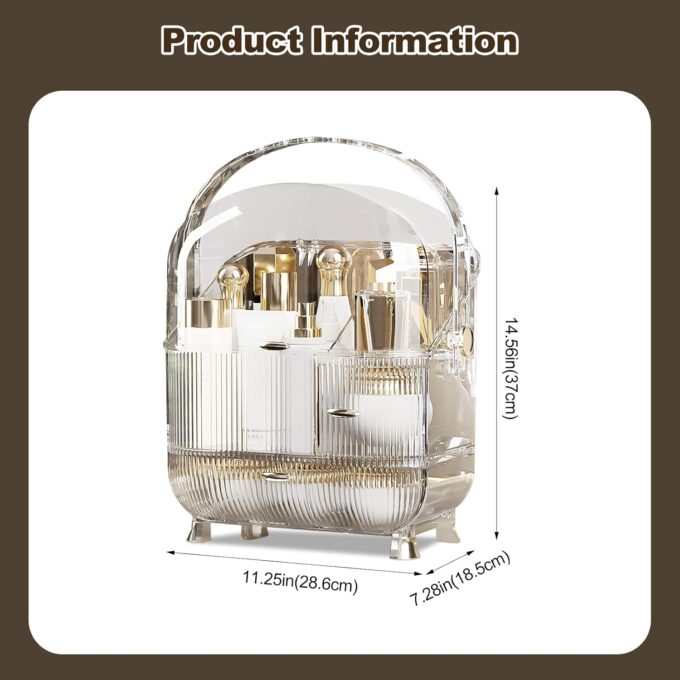 Transparent Dustproof Cosmetic Organizer - Image 2