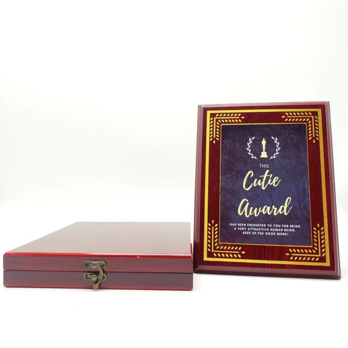 Executive Wooden Shield Plaque s/s