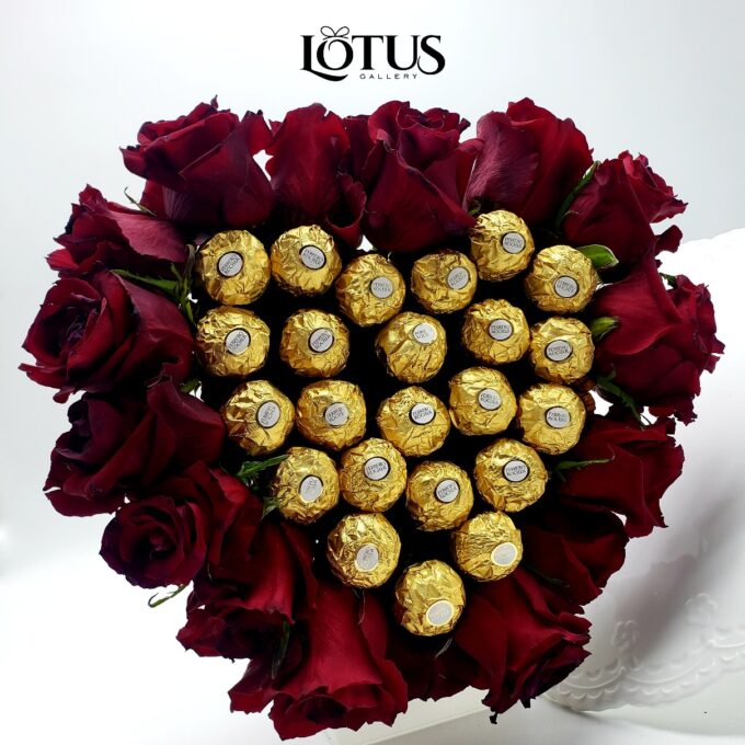 Ferrero Heart Roses