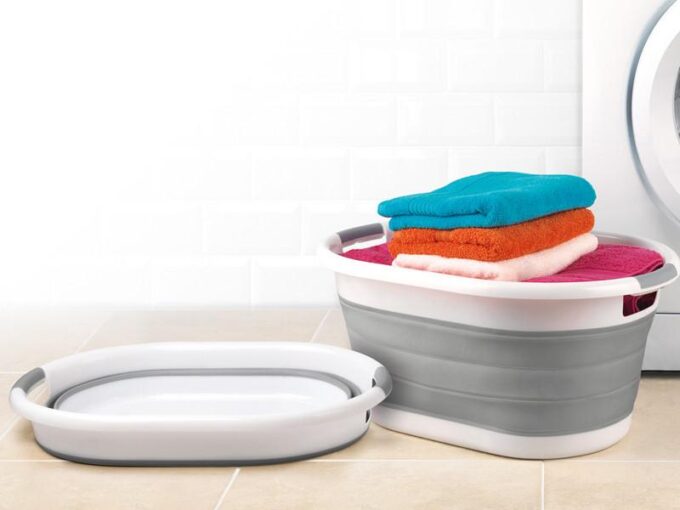 Beldray Foldable Laundry Basket Oval - Image 3