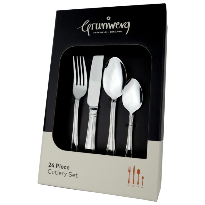 Grunwerg 24 Piece Kings Cutlery Set - Image 2