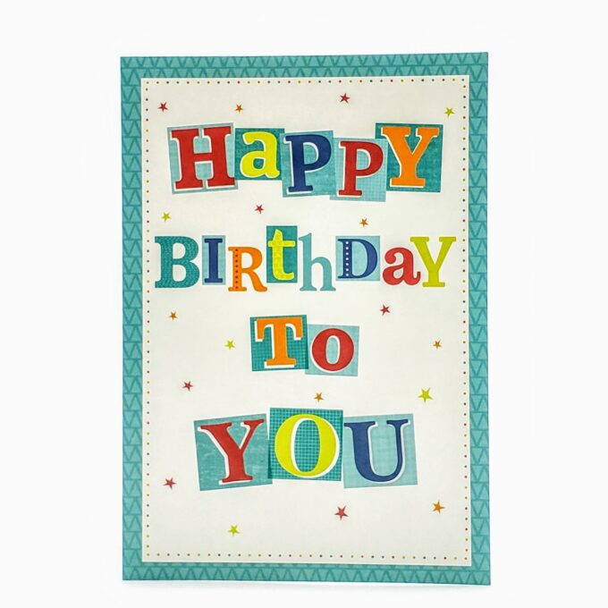 Happy Birthday To You Star Cards
