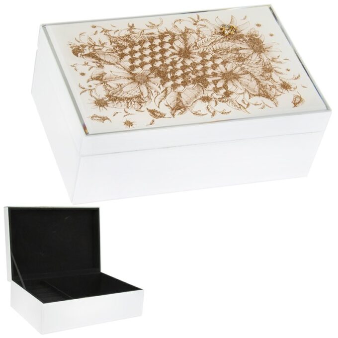 Honeycomb Bee Jewelry Box