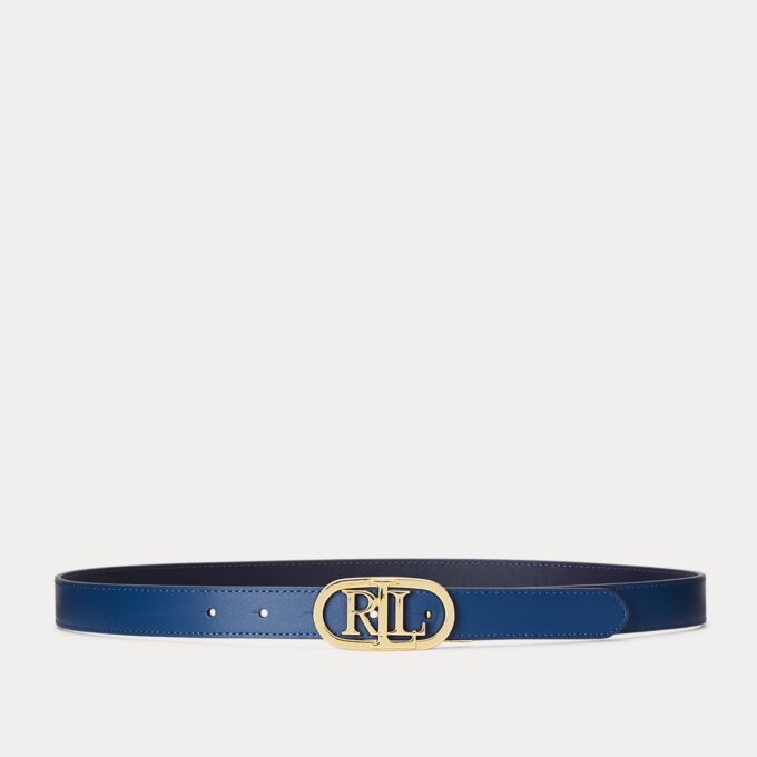 Ralph Lauren Logo Reversible Leather Belt