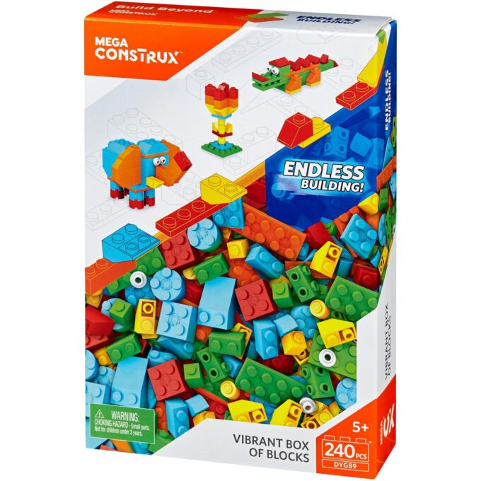 Mega Construx 240 Pc Vibrant Box Blocks