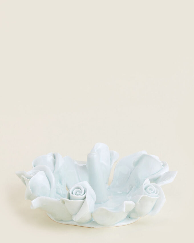 Philip Whitney Mint Rosebud Ring Holder