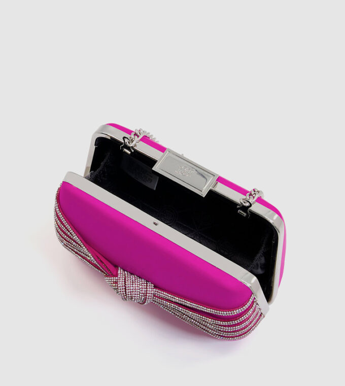Dune London Pink Embellished Clutch Sling Bag - Image 4