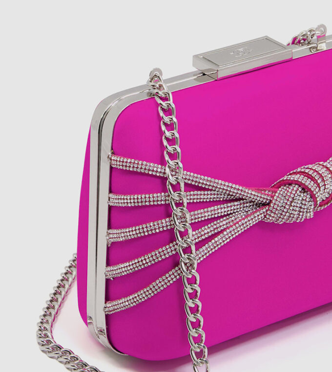 Dune London Pink Embellished Clutch Sling Bag
