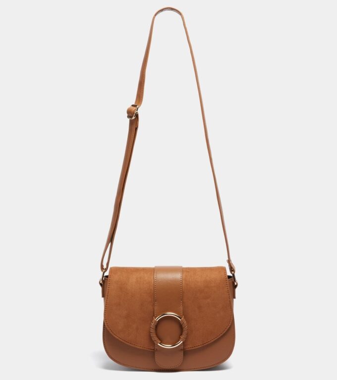 Tan Saddle Crossbody