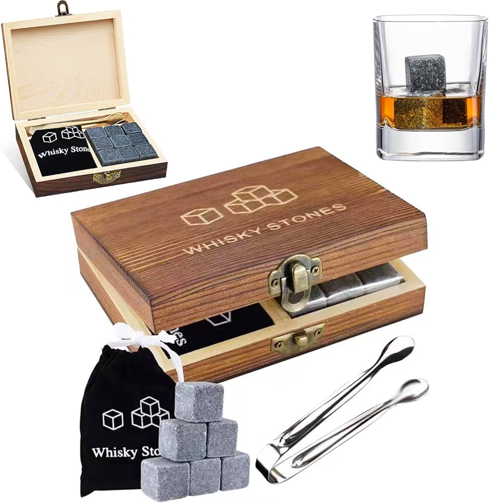 Whisky Stones Wooden Gift Box 2 Whisky Stones Wooden Gift Box - Image 2