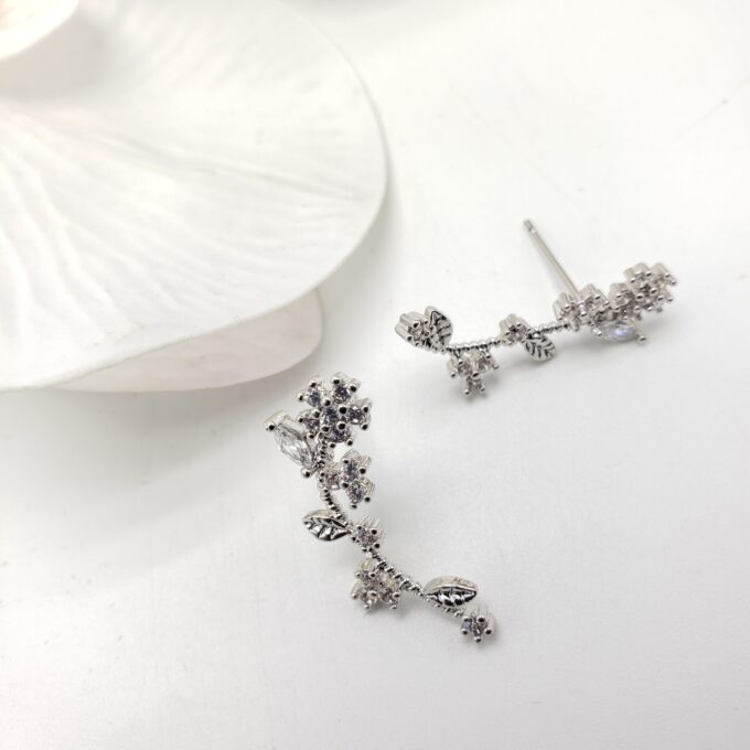 Zircon Flower Earring - Image 2