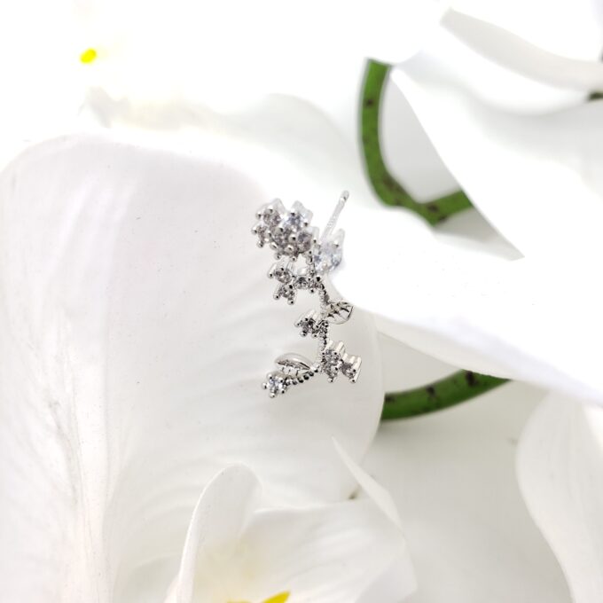 Zircon Flower Earring